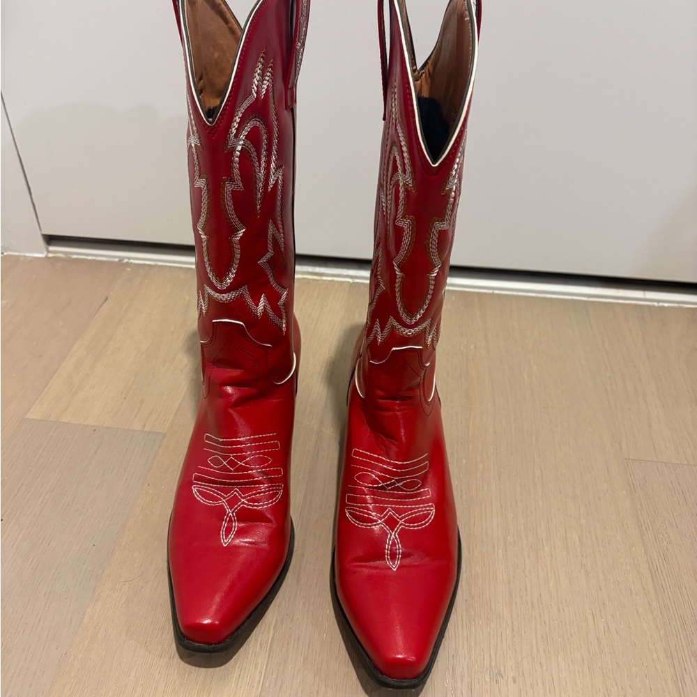 Red Western Cowboy Boots